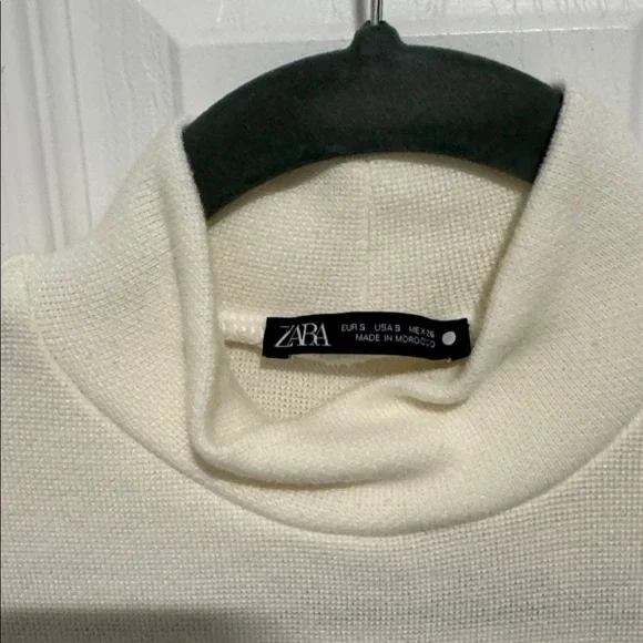 Zara Cream and Tan Midi Dress - Picture 2 of 4